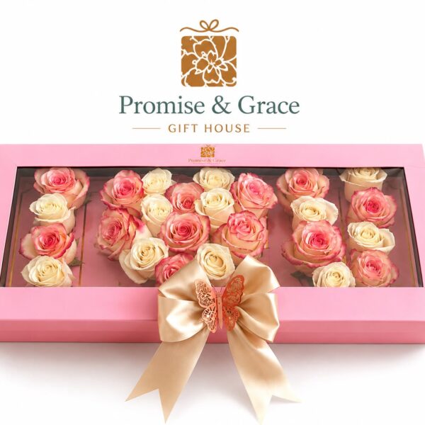 pink love rose box