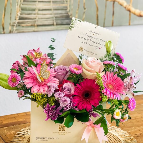 vibrant harmony gerberas & roses
